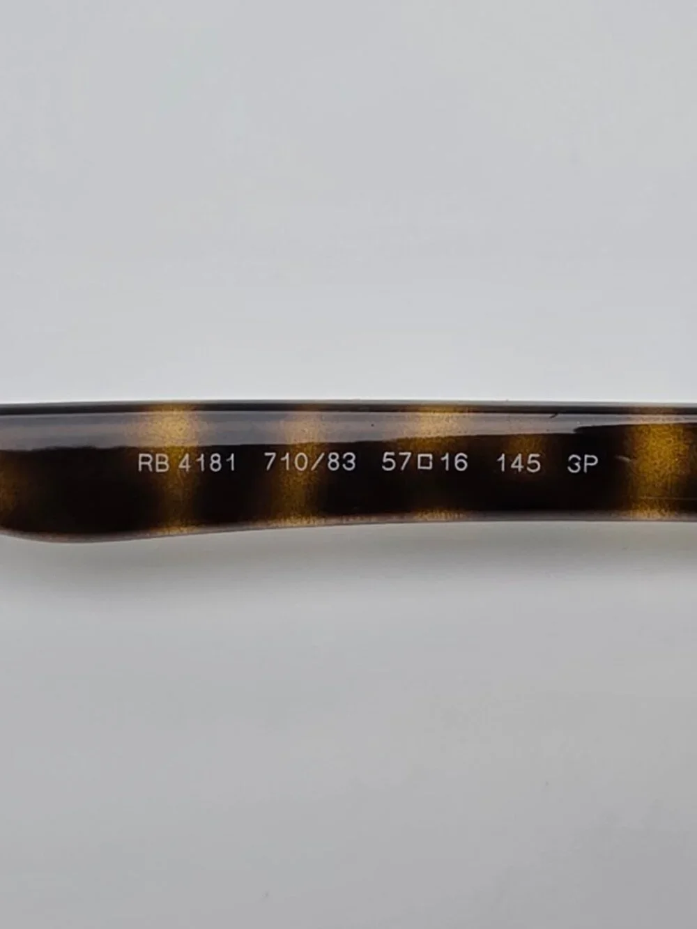 Ray-Ban RB4181 710/83 Havana Frame Polarized Brown Lens Sunglasses w/ Case Italy